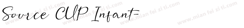 Source CUP Infant字体转换